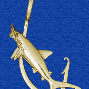 Hammerhead Shark “FISH ON!” Hook Pendant (Large)