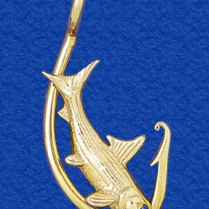 "Bonefish on!” Hook Pendant (Large)