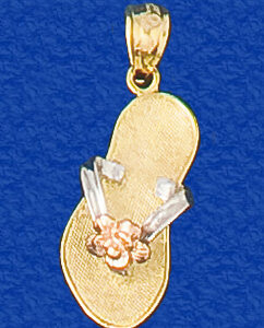 Tri Color Rose Sandal Pendant