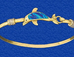 Porpoise Bangle with Opal
