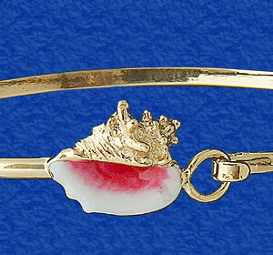 Conch Bangle Enameled