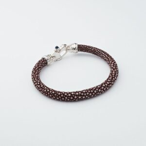 GENUINE STINGRAY BRACELET WITH MARINER'S CLASP