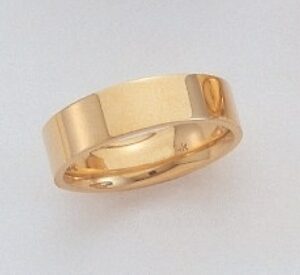 Mens Flat Wedding Band