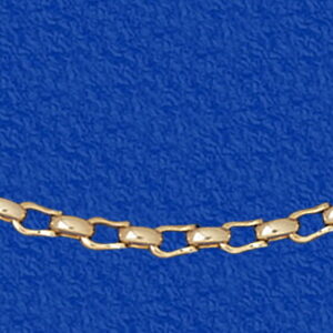 "Calypso" Gold Shackle & Bar-link Necklace 1/2 Link (14-118)