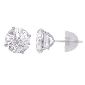 1 ctw. Lab Diamond Stud Earrings 14K White Gold
