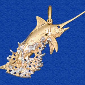 Marlin with Sapphire Glints in Splash