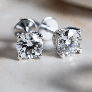 4 ctw. Lab Diamond Stud Earrings in 14kt White Gold