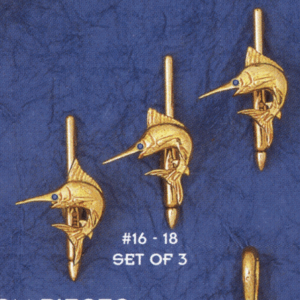 Gold Marlin Tux Studs