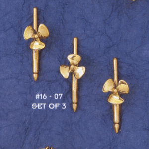 Gold Propeller Tux Studs